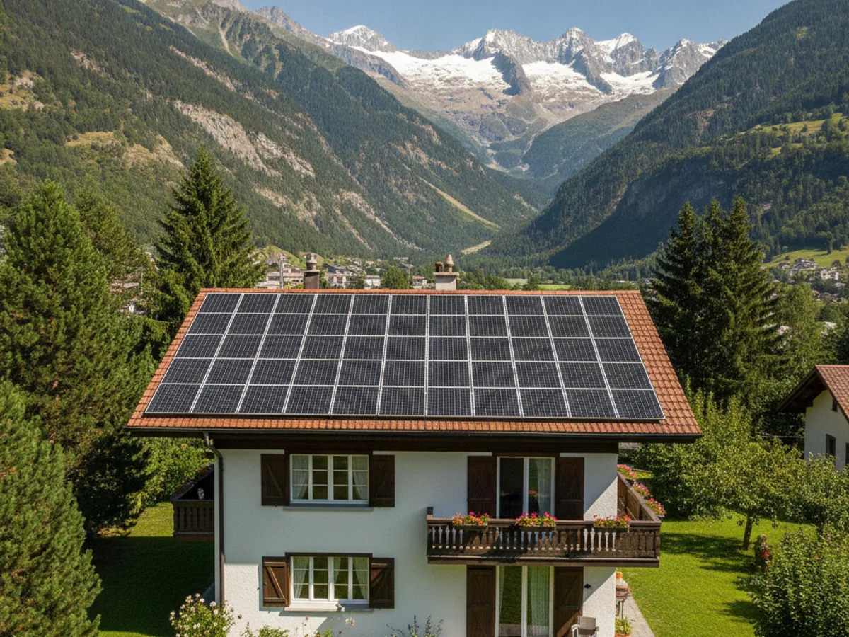 Panneaux solaires à Martigny, Suisse romande