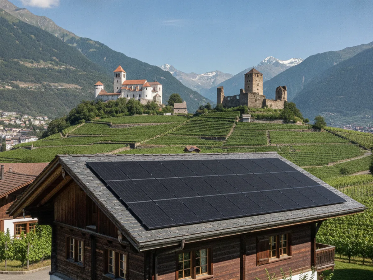 Panneaux solaires à Sion, Suisse romande