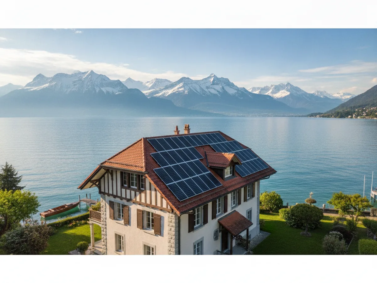 Panneaux solaires à Vevey, Suisse romande